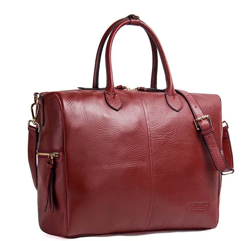 2026 Black Angel Casual Women's Genuine Leather Handbag Fashion Trend Top Layer Cowhide Women's Shoulder Crossbody Bag