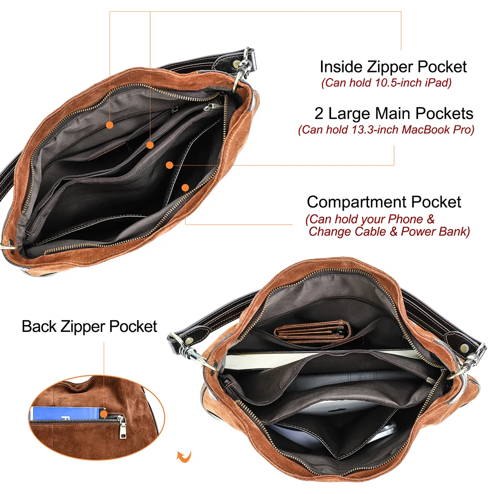 2026 Retro Elegant Deep Brown Genuine Faux Fur Ladies’ Shoulder Bag