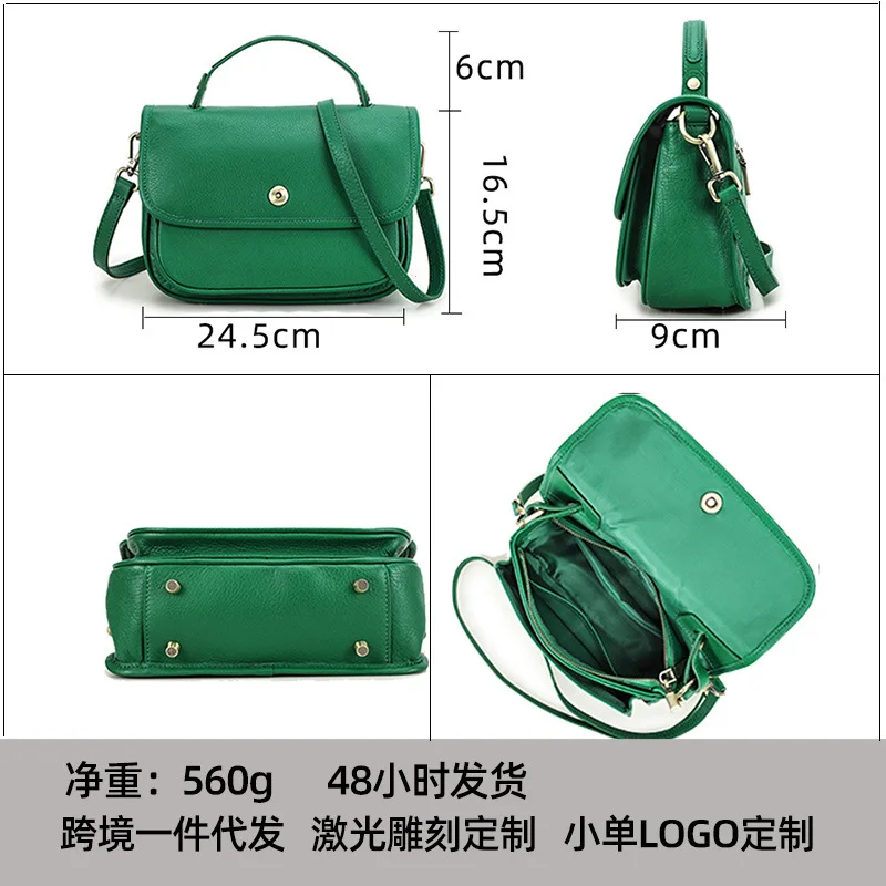 2026 Top-Grade Leather Women’s Dual-Use Tote Bag Crossbody Bag Multi-Pocket Women’s Shoulder Bag