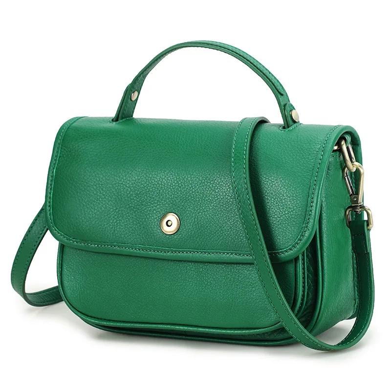 2026 Top-Grade Leather Women's Dual-Use Tote Bag Crossbody Bag Multi-Pocket Women's Shoulder Bag