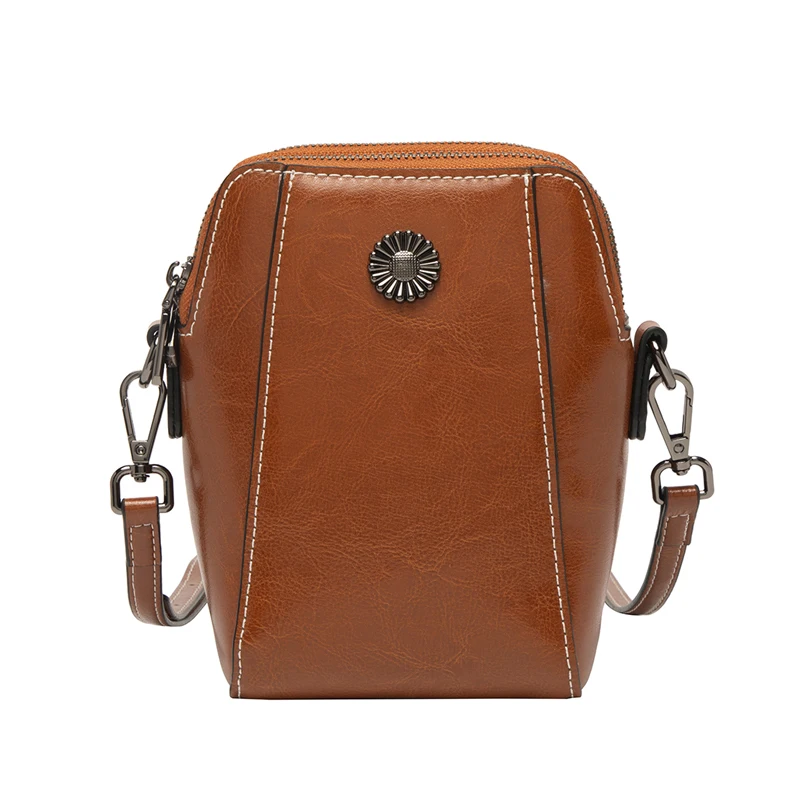 2026 New Product Ladies Fashion Genuine Cowhide Leather Crossbody Bag, Luxurious Smooth Leather Shoulder Bag