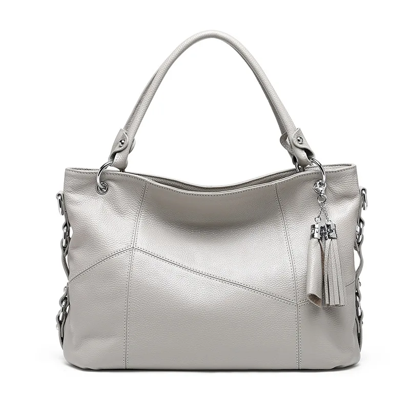 2026Luxury Women's Cowhide Leather Tote Handbag Water Resistant Real Leather Big Bag for Summer and Autumn