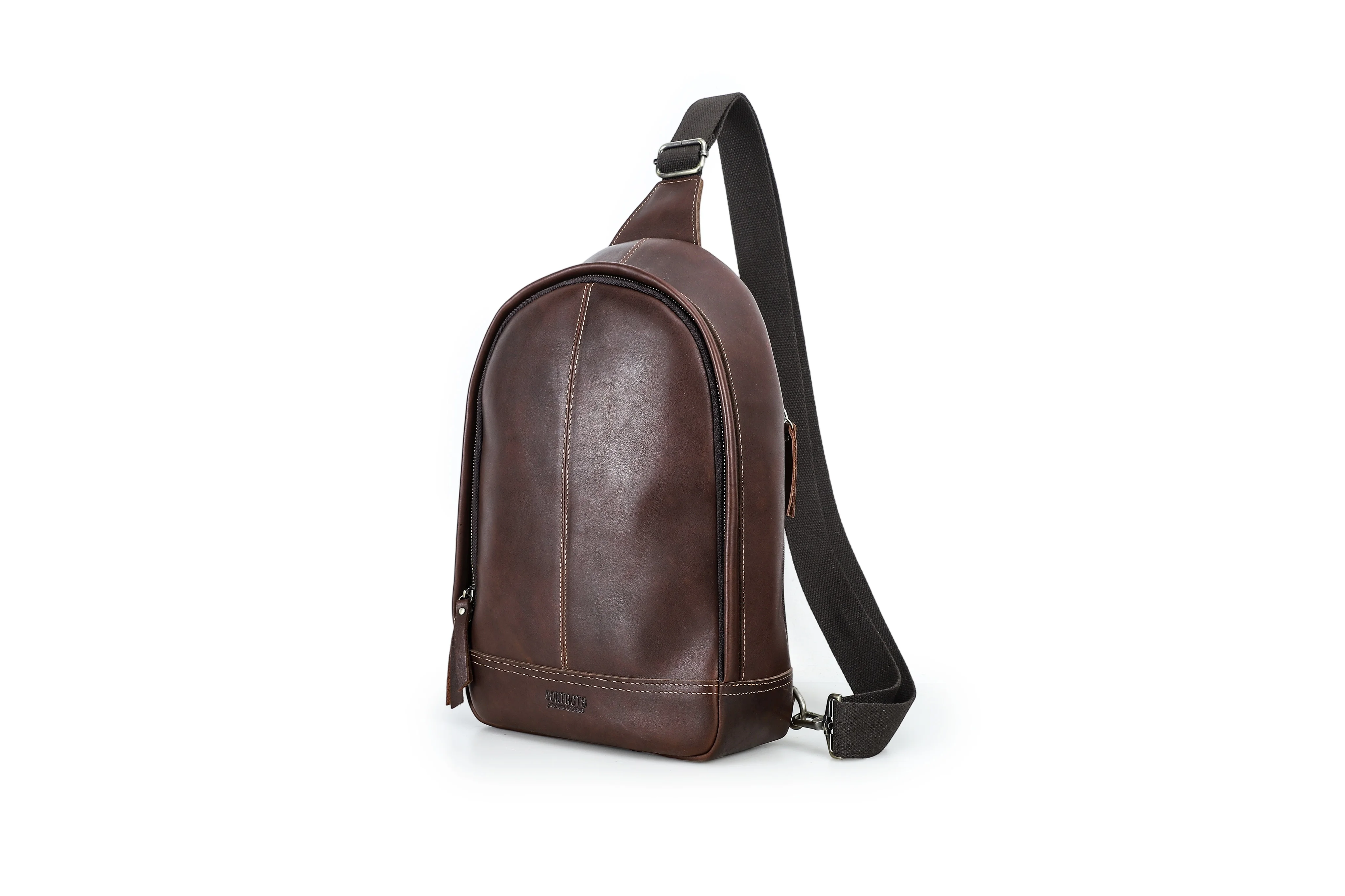 2026 Motorcycle Off-Road Trendy Bag for Men - Genuine Leather Single-Shoulder Crossbody Backpack