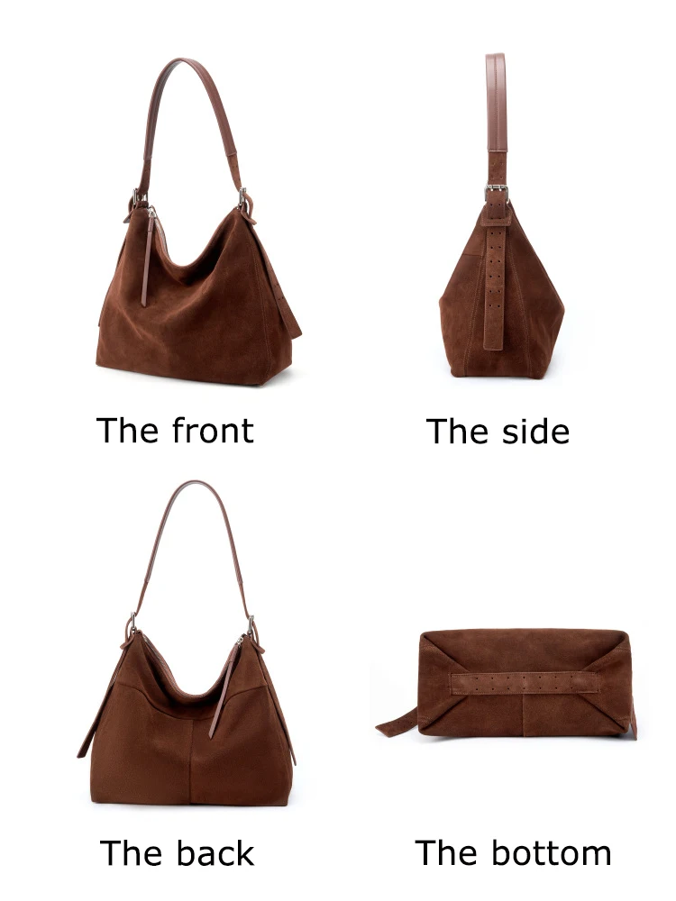 2026 Women’s Goatskin Soft Retro Shoulder Bag High-Quality Genuine Leather Vintage Fashion Ladies Shoulder Bag