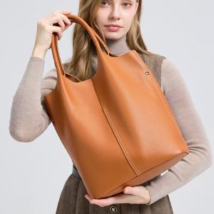 2026 Luxurious Crossbody Bag for Women - Fashionable Genuine Leather Tote with Designer Touch, Spacious Travel Bag